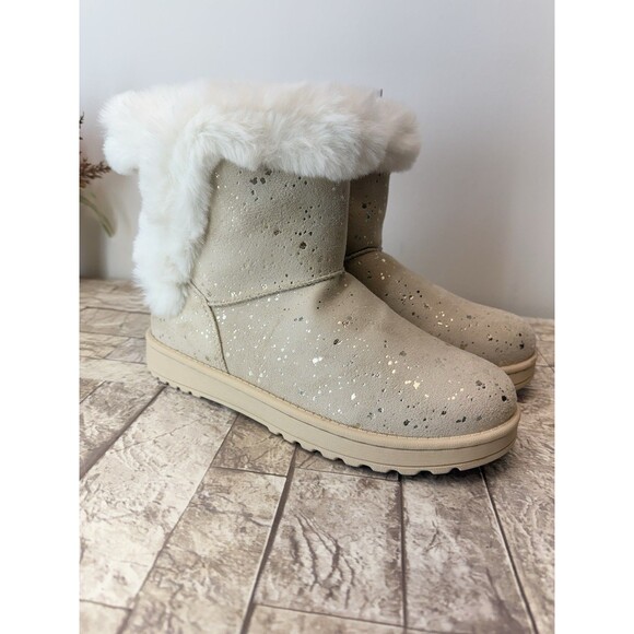 Sonoma Girls' Alainaa Faux fur Cozy Winter Boots AC2 Chestnut Sz 6 Girls / W 8 - Picture 2 of 8